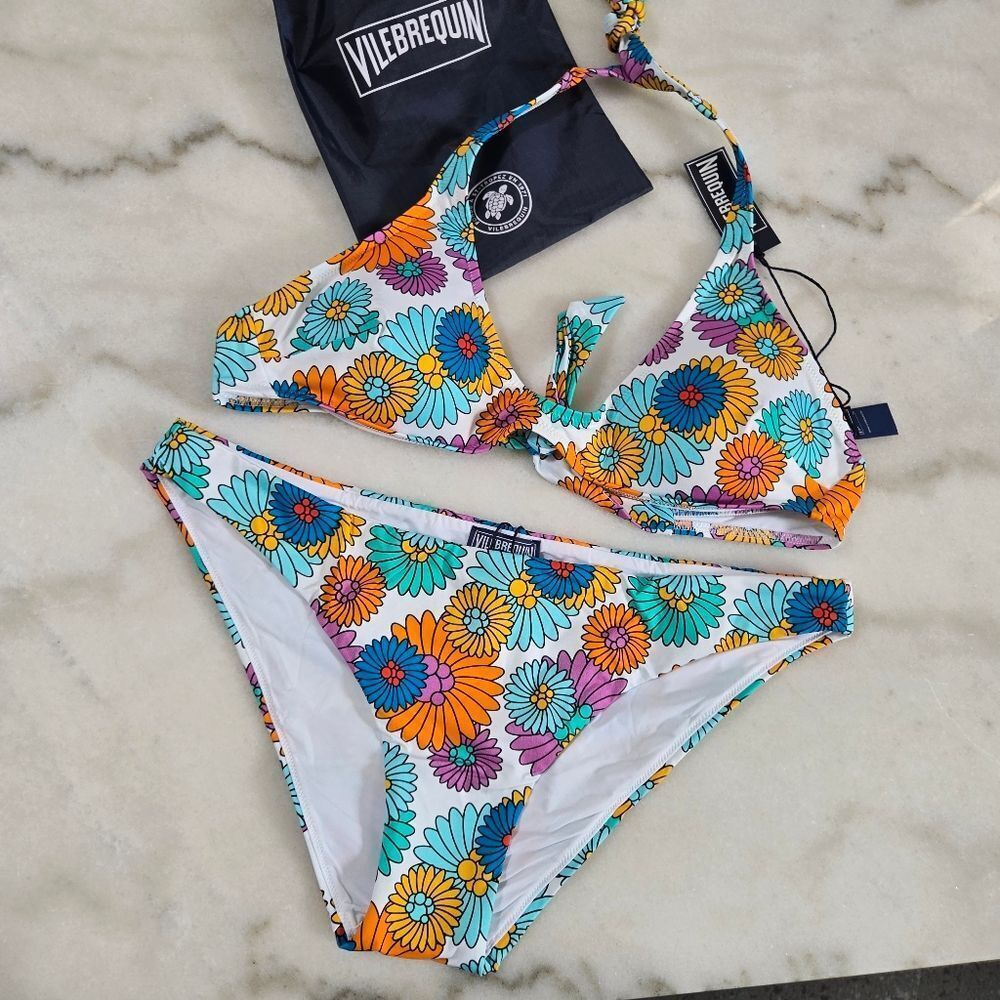 Vilebrequin Floral Bikini Set Swimsuit S M